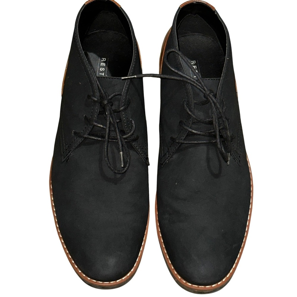 Restoration Barrow Chukka Boots Ankle Dress Casual Lace Up Black Brown 10.5M